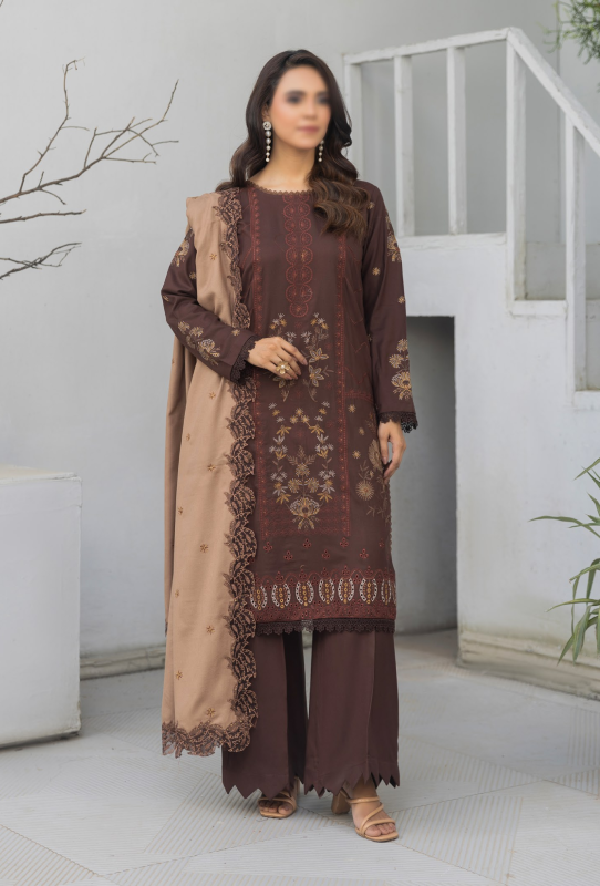 Fantak — SOHO Vol.01 | 3 Piece Luxury Dhanak Embroidered Suit
