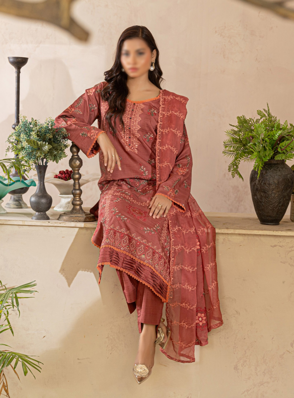 Fantak — AURA Vol.01 | 3 Piece Luxury Doriya Viscose Embroidered Suit