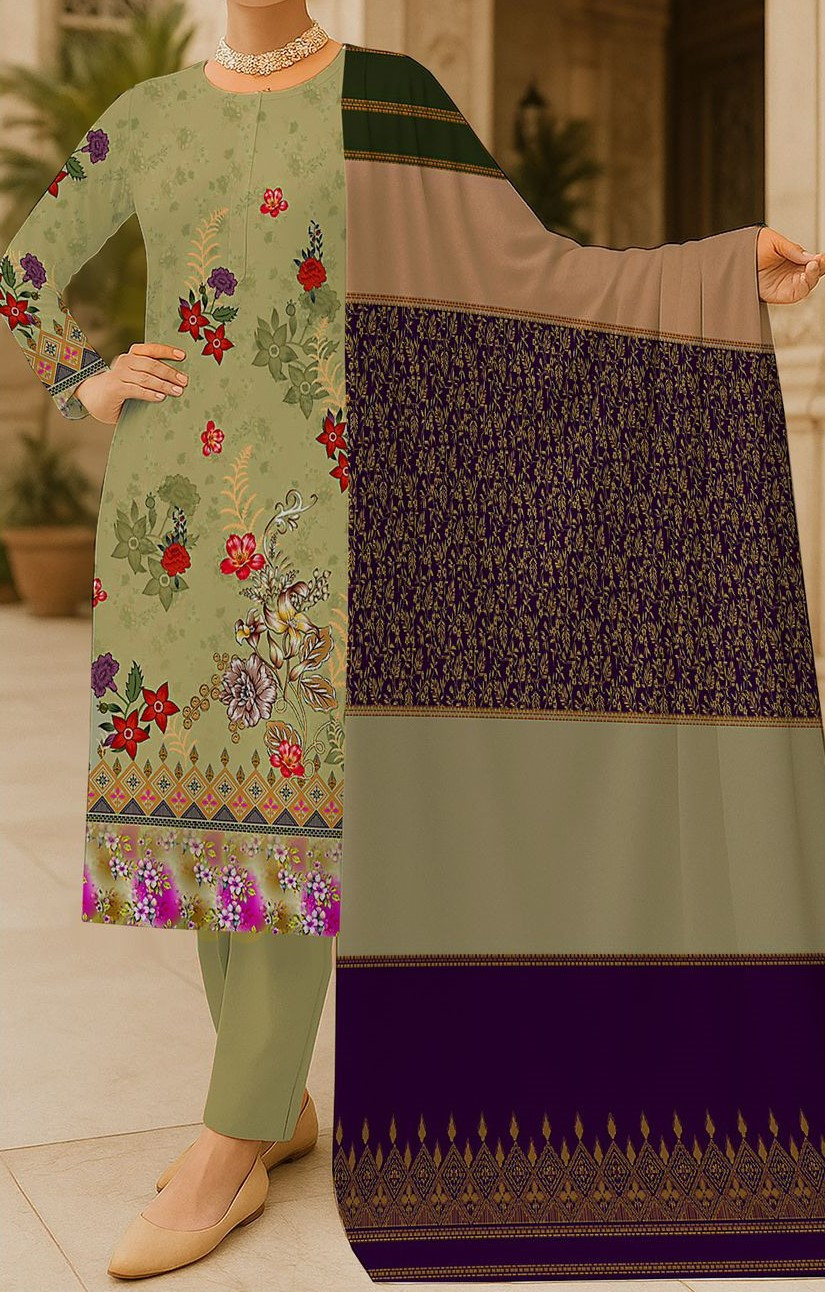 Khaadi | RPL Digital Tana Dora Lawn 3Pcs Suit – Bold Printed Shirt & Dupatta