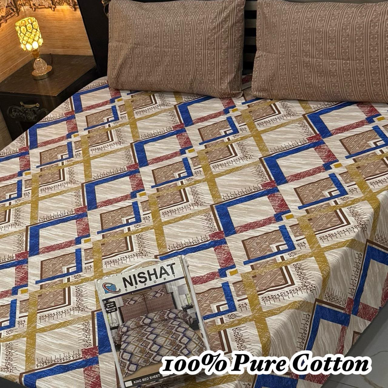 Premium Cotton Bedsheet Set (3PC)