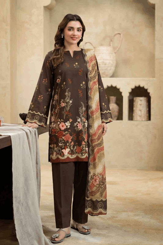 FANTAK ZIRWA VOL 318 DIGITAL PRINT PREMIUM LAWN BRANDED 3PCS UNSTITCHED SUIT
