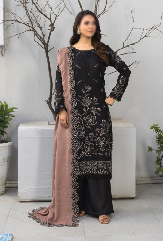 Fantak — SOHO Vol.01 | 3 Piece Luxury Dhanak Embroidered Suit