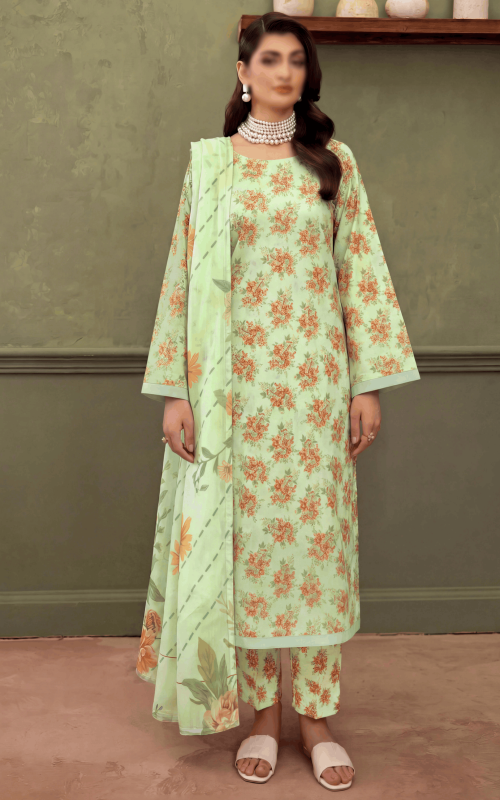 FAANTAK CHIC Vol 198 Digital Print Premium Lawn Unstitched 3Pcs Suit
