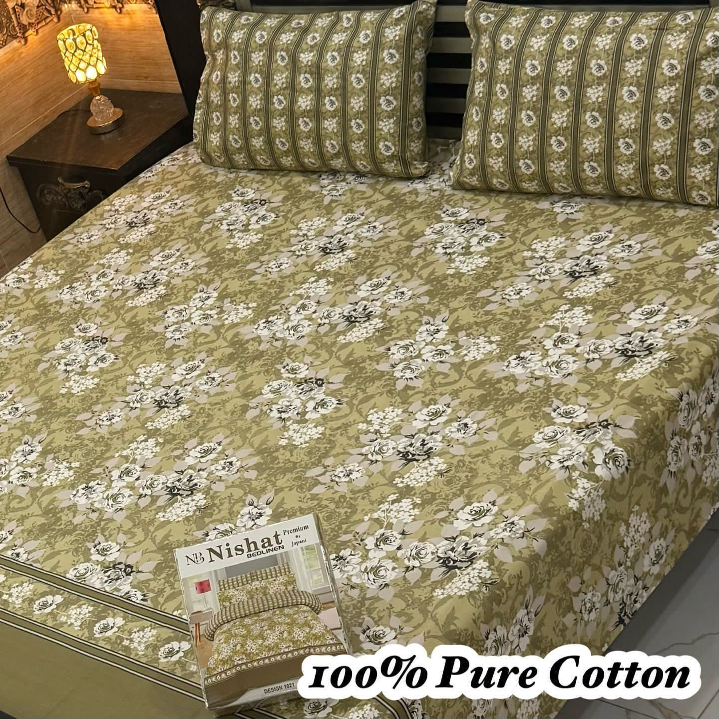 Premium Cotton Bedsheet Set (3PC)