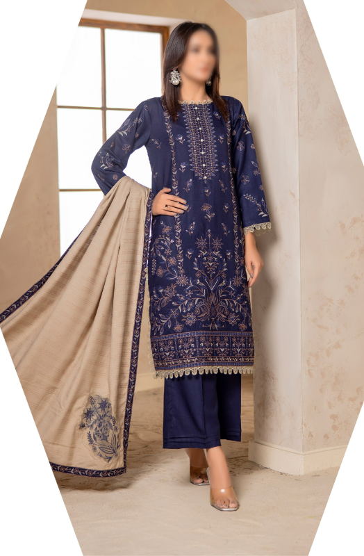 Fantak — SARGOSHI Vol.02 | 3 Piece Luxury Dhanak Embroidered Suit
