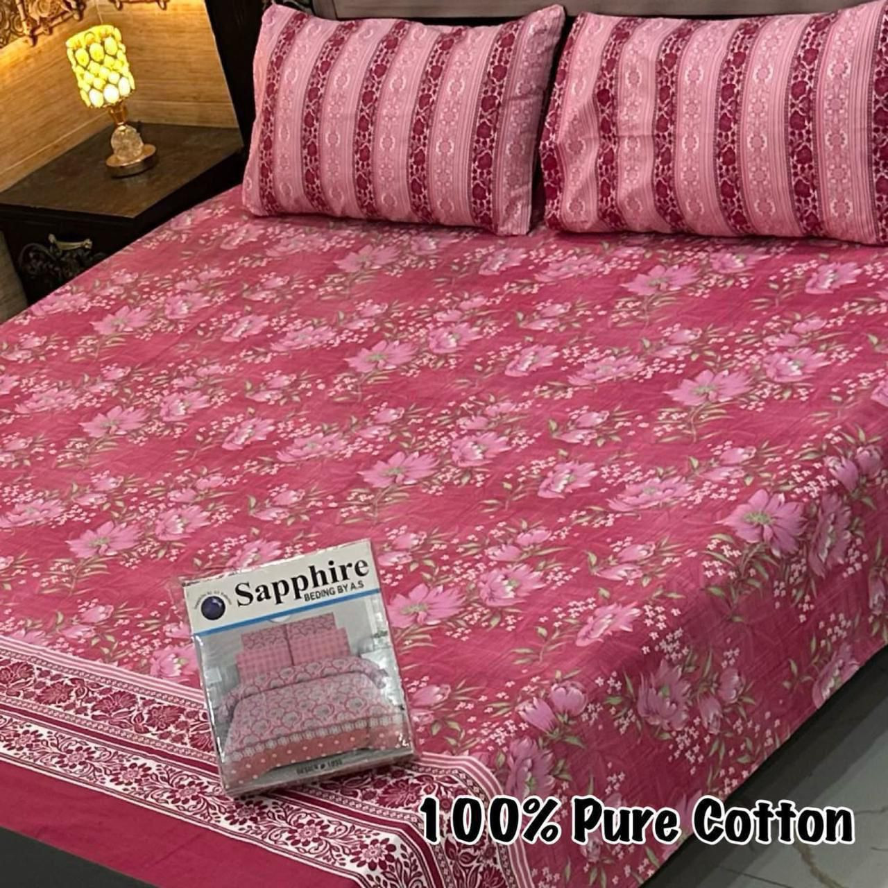 Premium Cotton Bedsheet Set (3PC)