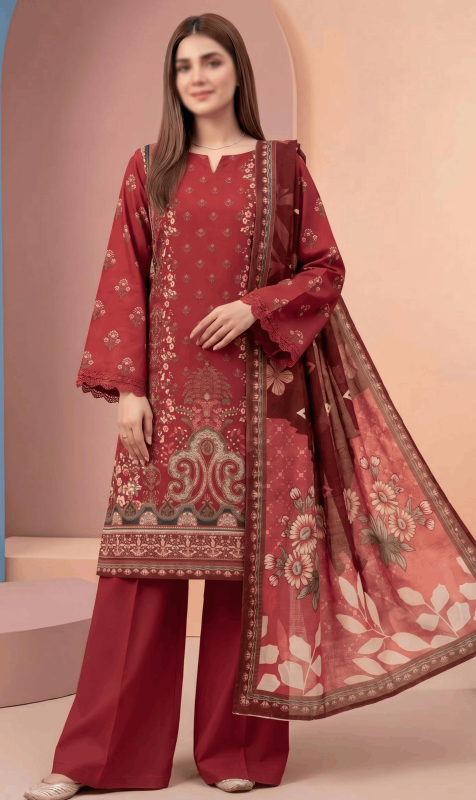 FANTAK LUSH VOL 321 DIGITAL PRINT PREMIUM LAWN 3PCS BRANDED UNSTITCHED SUIT