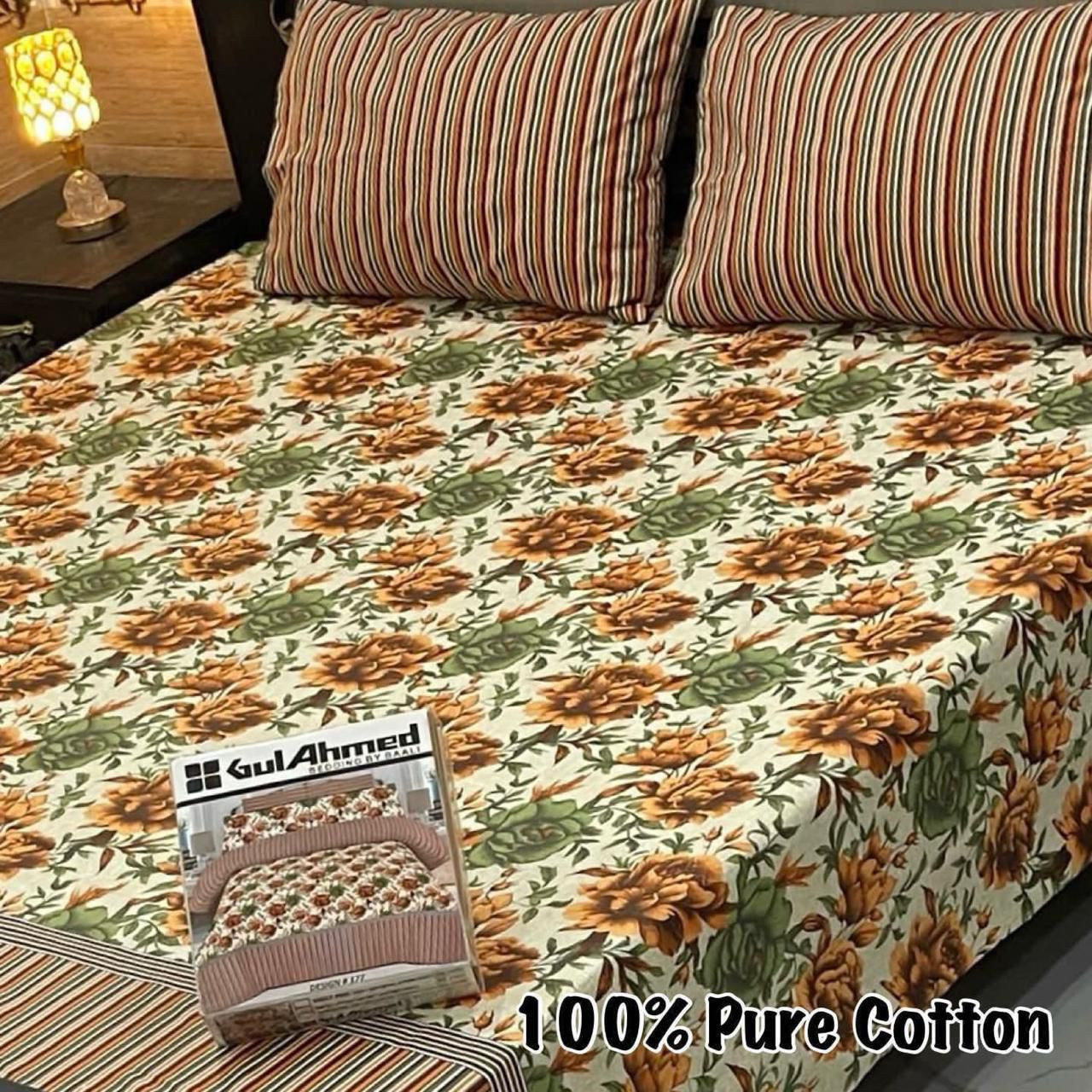 Premium Cotton Bedsheet Set (3PC)