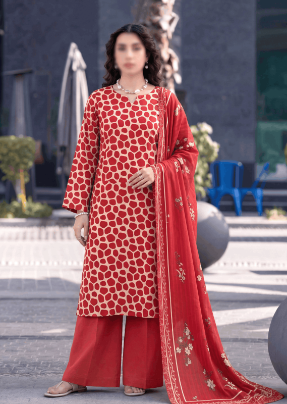 FANTAK Sapphire Vol 310 Digital Print Slub Lawn Unstitched 3Pcs Suit