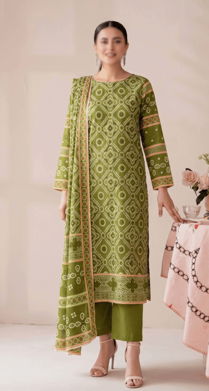 FANTAK Peridot Vol 311 Digital Print Slub Lawn Unstitched 3Pcs Suit