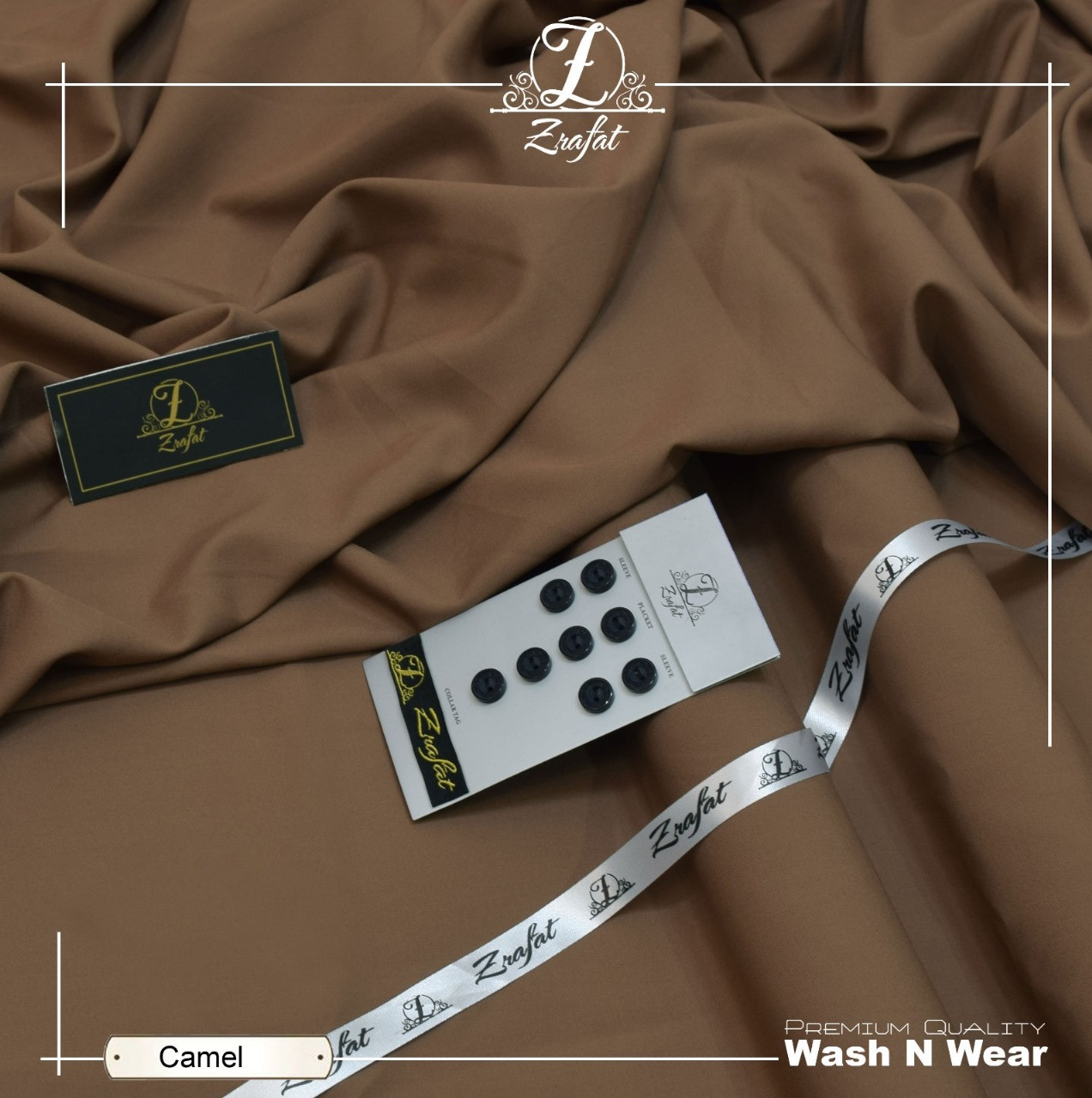 Zrafat Unstitched Wash & Wear Suit