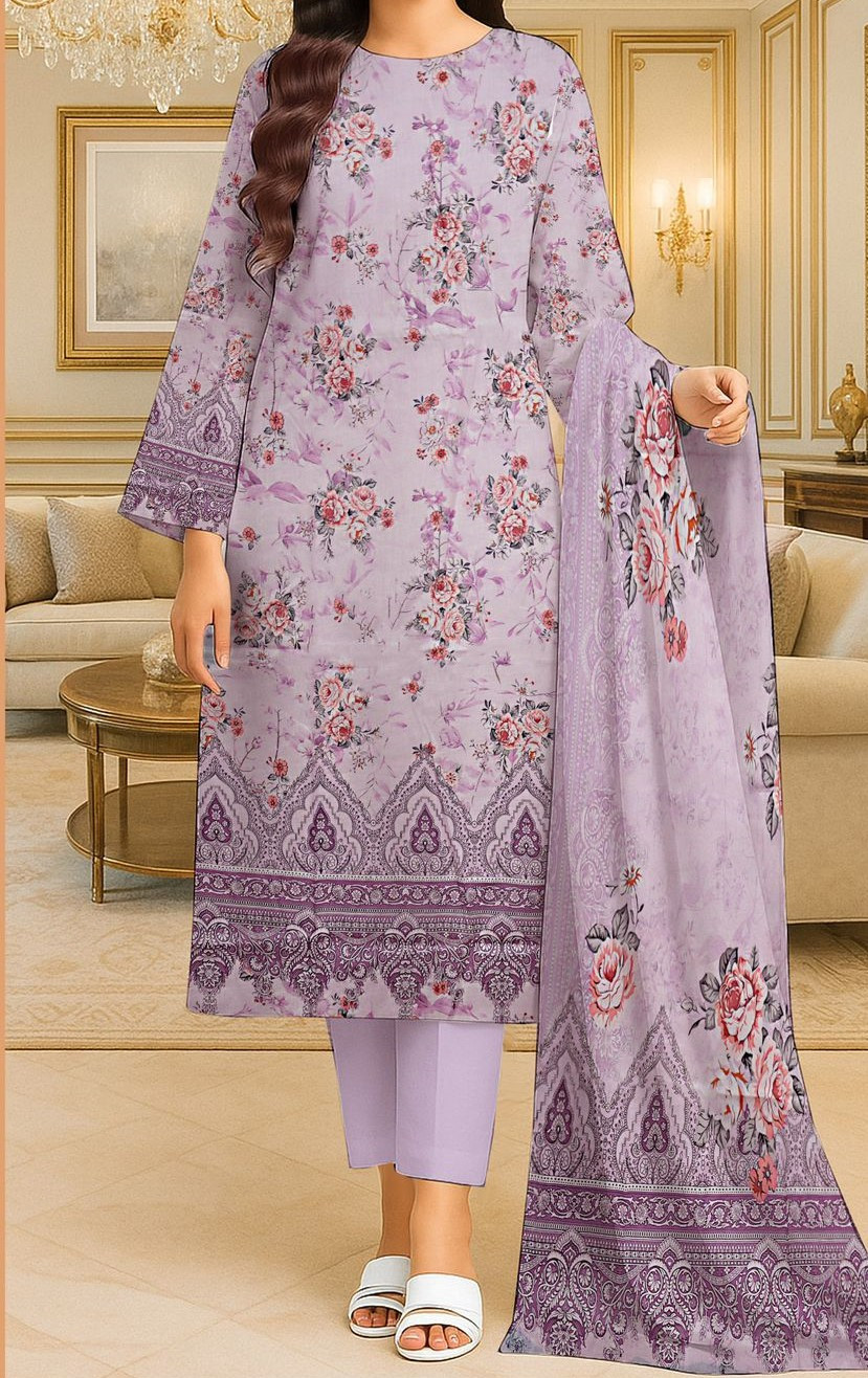 Mother Digital Lawn 3 Piece Suit – Printed Shirt & Dupatta
