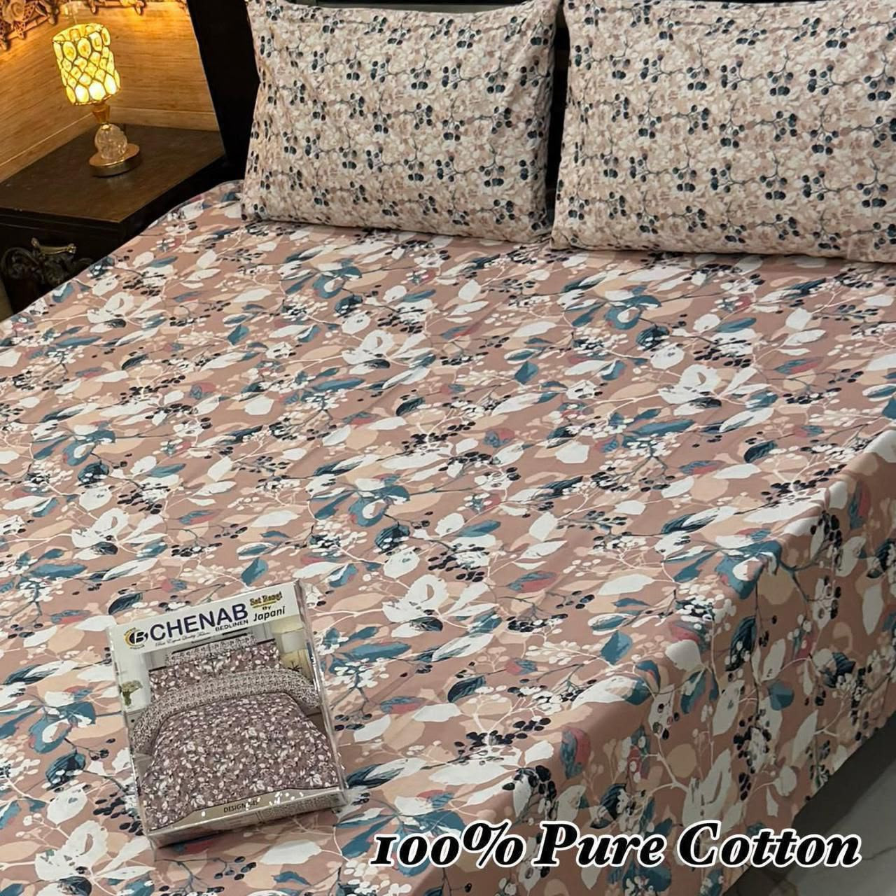 Premium Cotton Bedsheet Set (3PC)