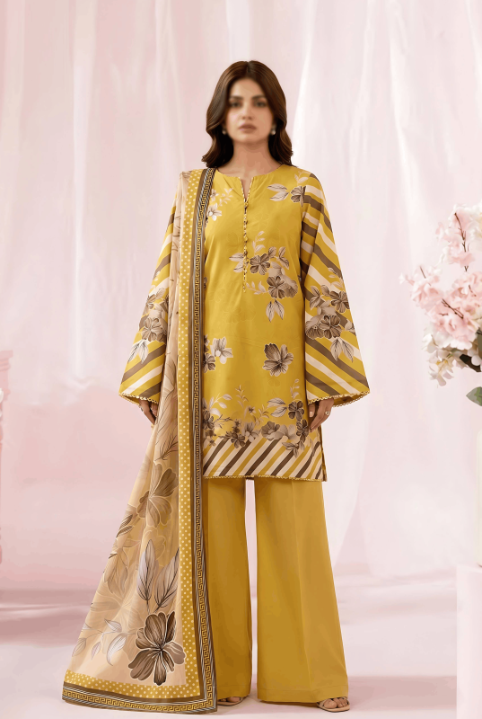 FANTAK EMERALD VOL 312 DIGITAL PRINT PREMIUM LAWN BRANDED 3PCS UNSTITCHED SUIT