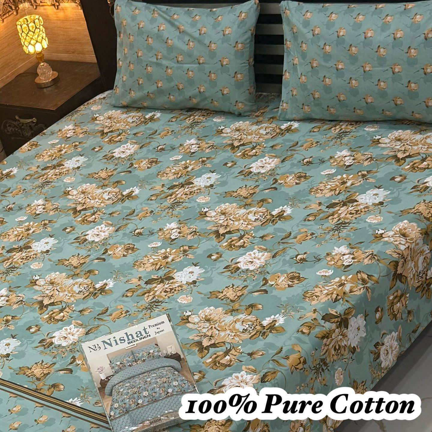Premium Cotton Bedsheet Set (3PC)
