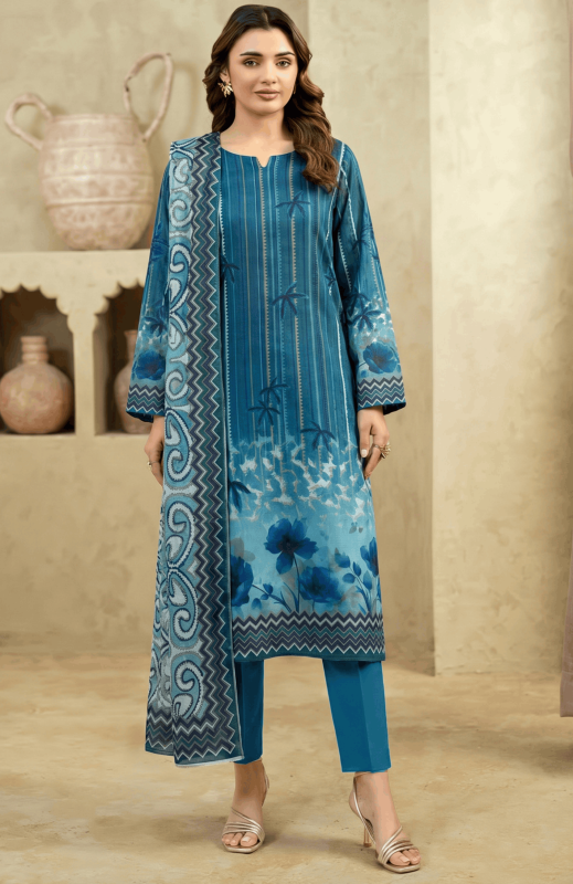 FANTAK ZIRWA VOL 318 DIGITAL PRINT PREMIUM LAWN BRANDED 3PCS UNSTITCHED SUIT