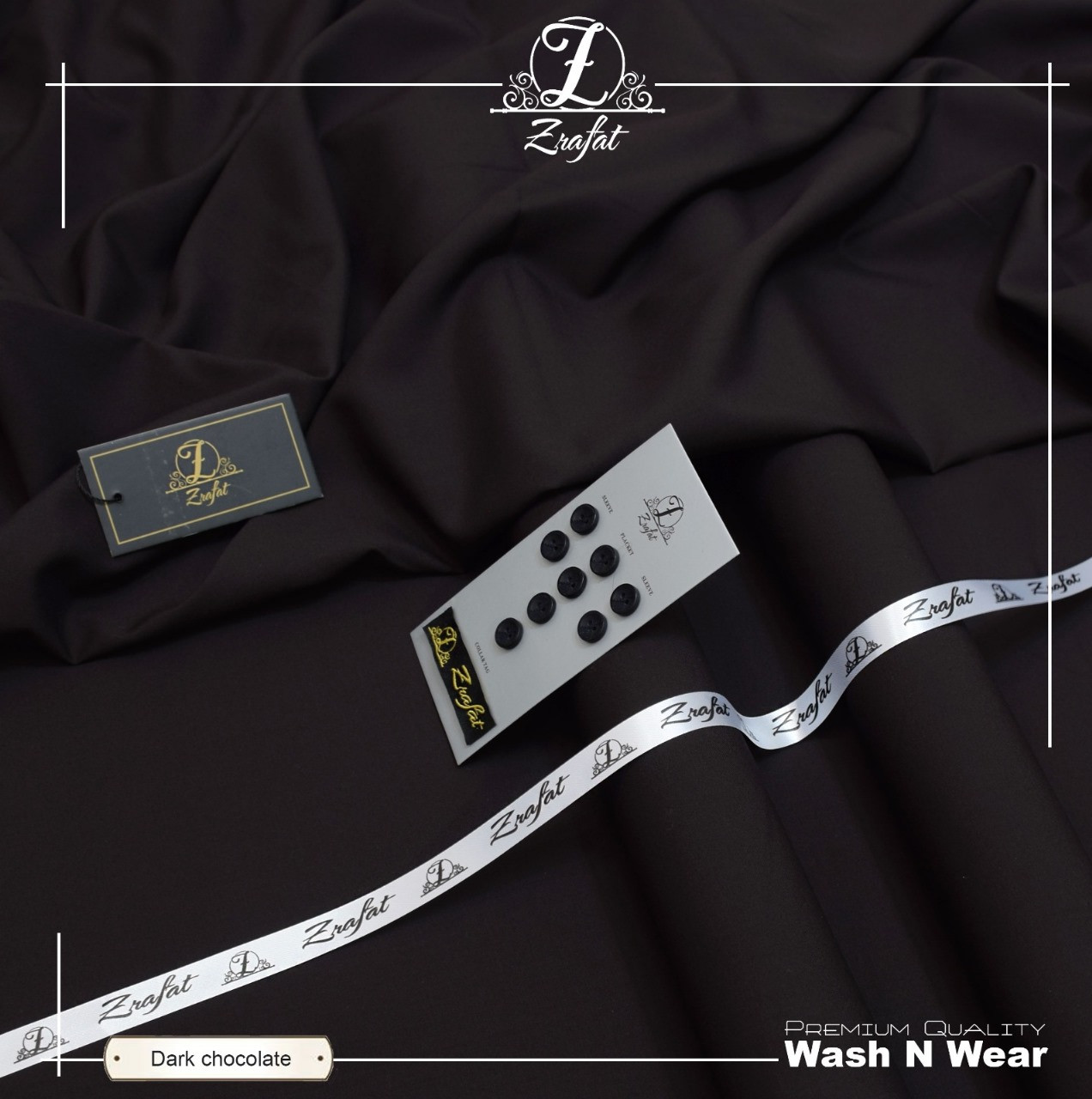 Zrafat Unstitched Wash & Wear Suit