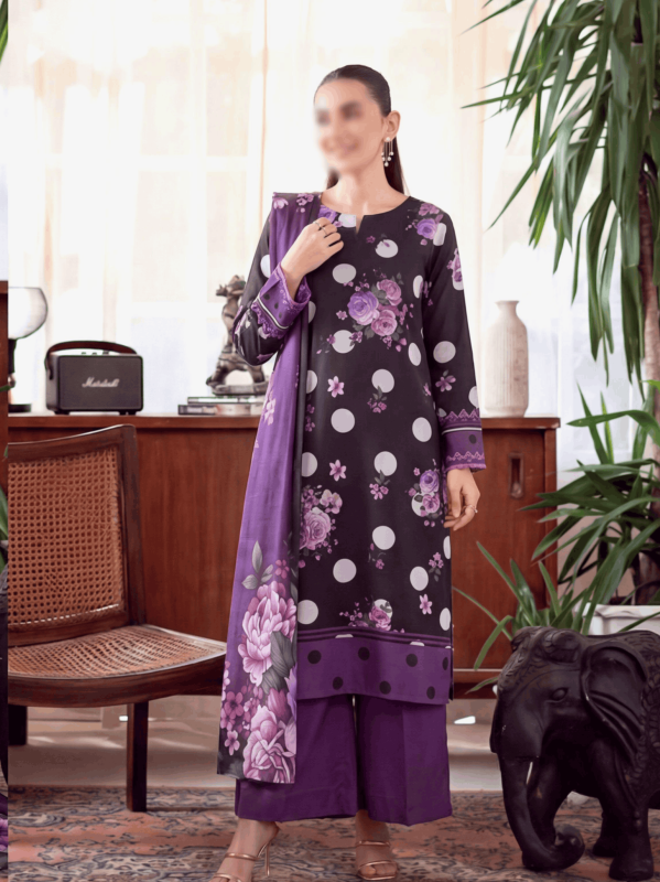 FANTAK FLORAL DOTS VOL 183 DIGITAL PRINT PREMIUM LAWN 3PCS UNSTITCHED SUIT