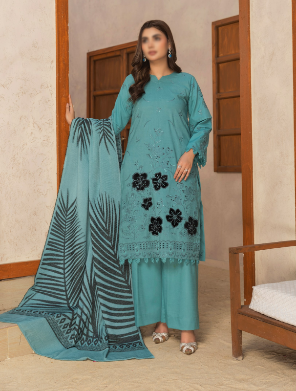 Fantak — VOGUE Vol.01 | Luxury Slub Dhanak Embroidered