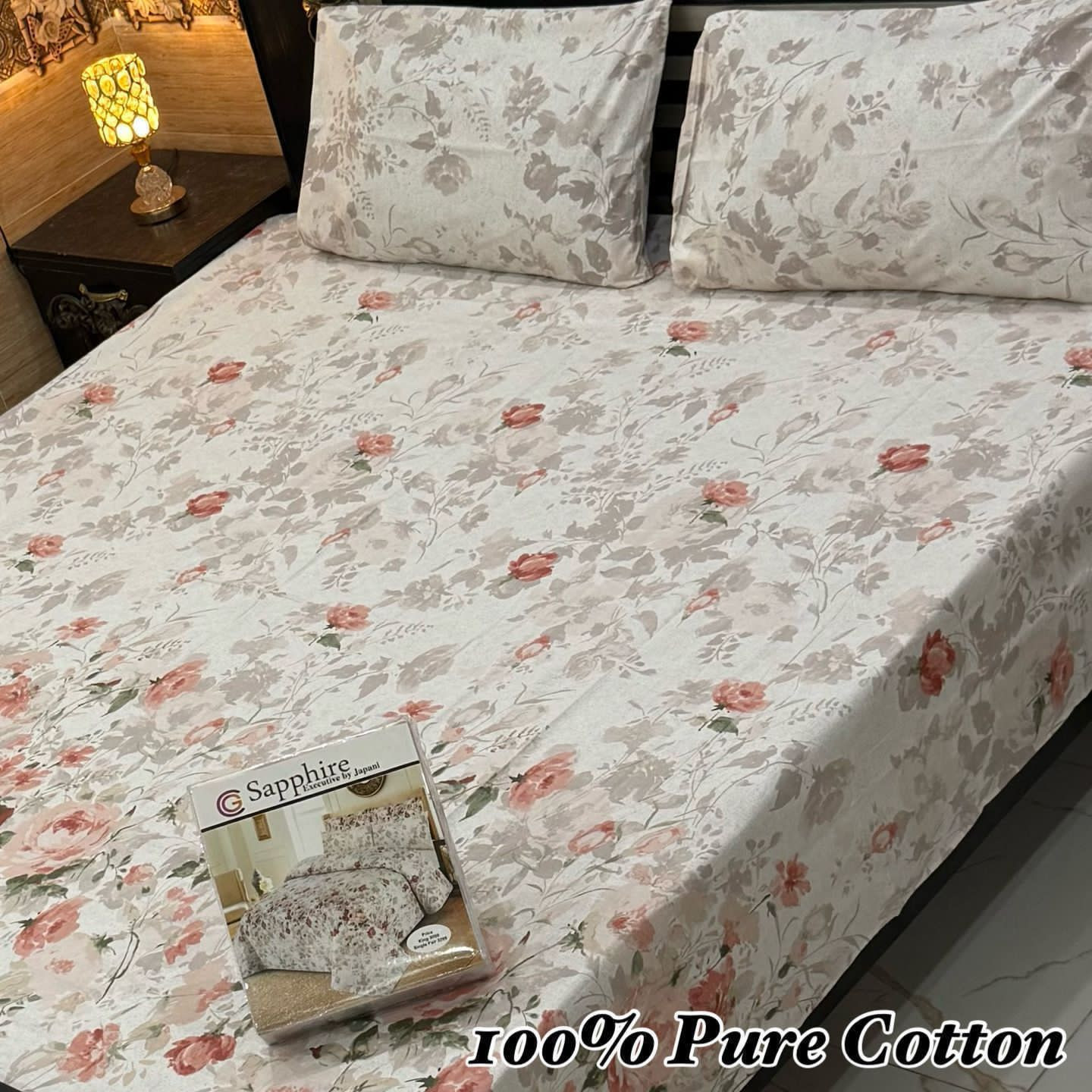 Premium Cotton Bedsheet Set (3PC)