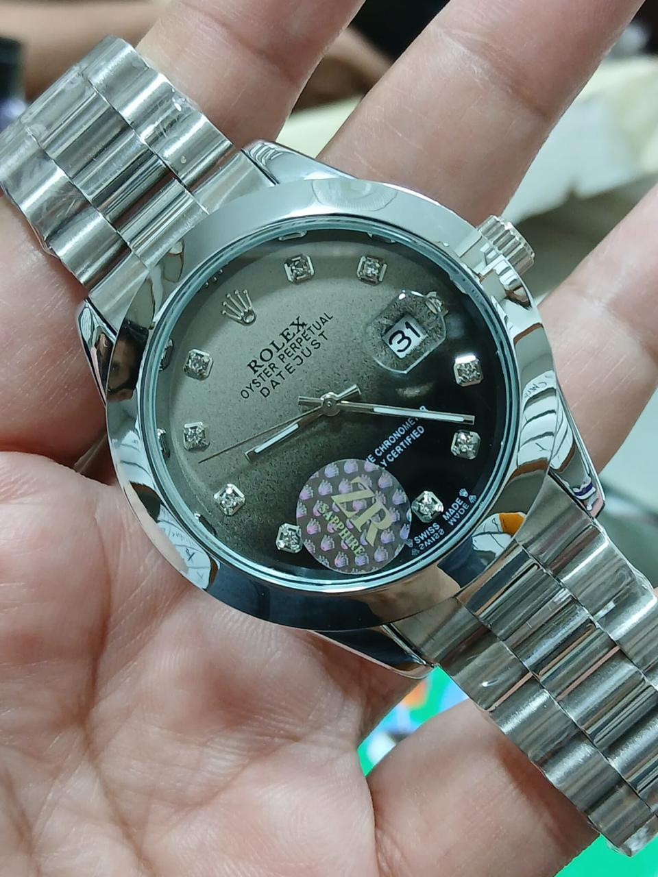 RLX Premium Date Watch – Two Tone & Silver Edition for Men