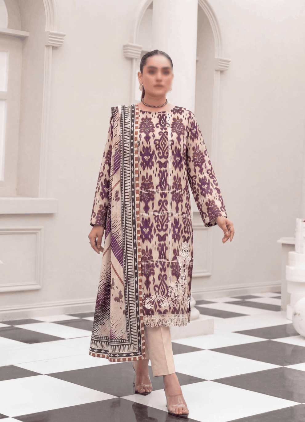 Fantak NIRVANA Vol 156 Digital Print Premium Lawn Embroidered Unstitched 3PC Suit