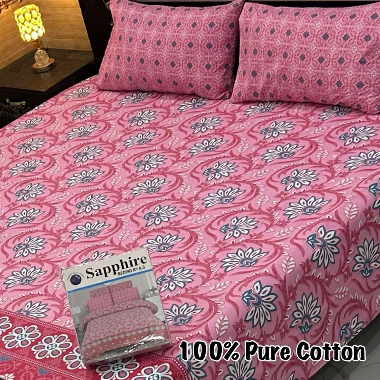 Premium Cotton Bedsheet Set (3PC)