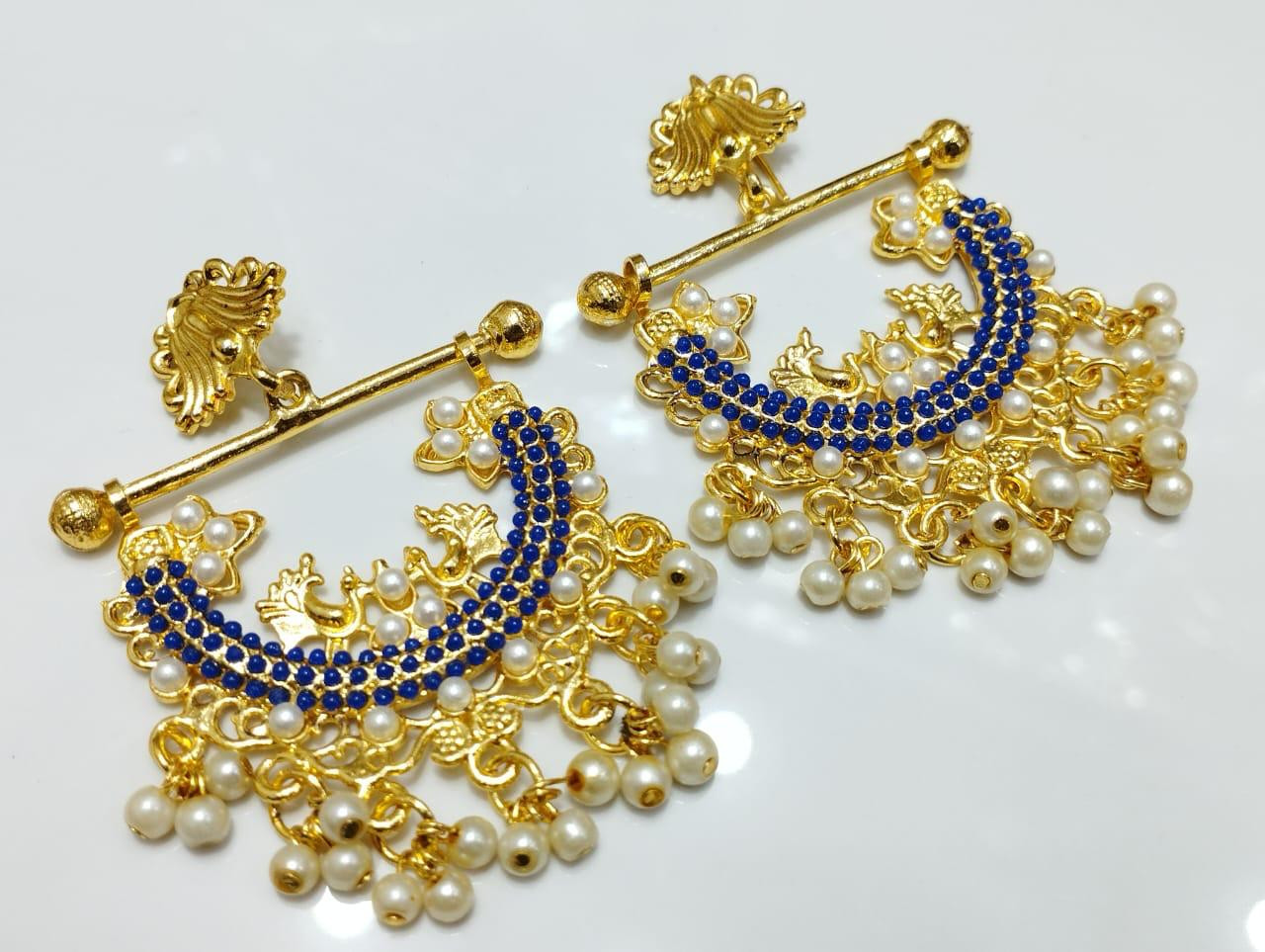 Indian Bali Style Earrings in 9 Rattan