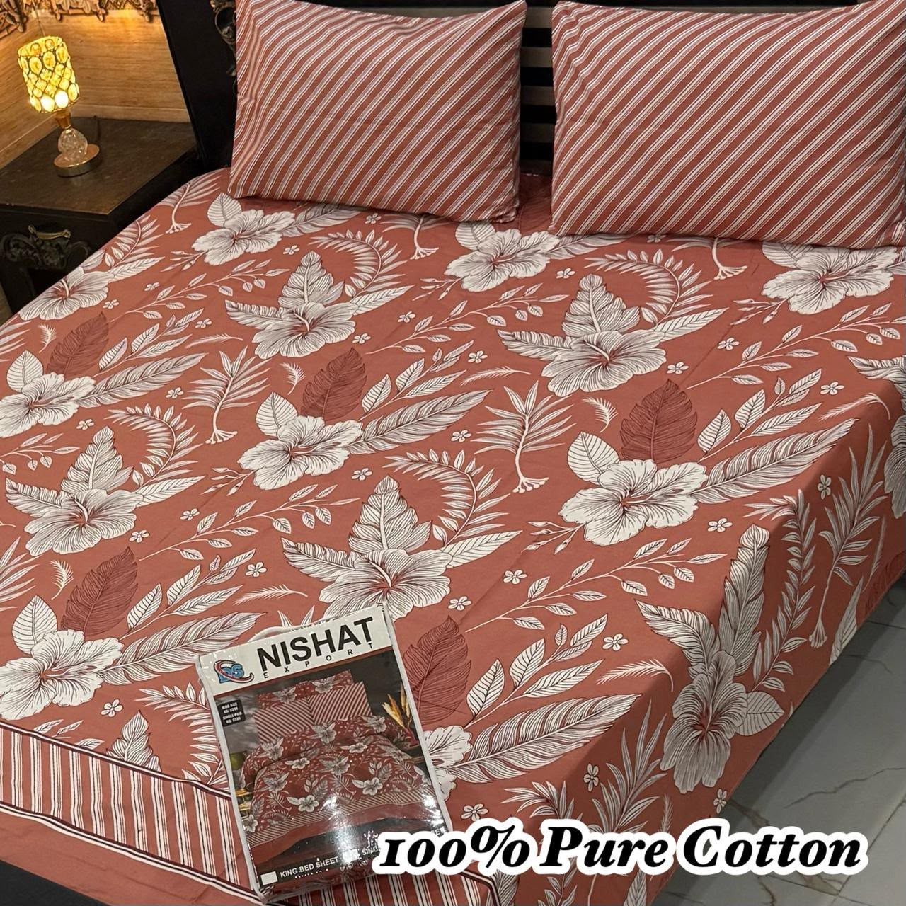 Premium Cotton Bedsheet Set (3PC)