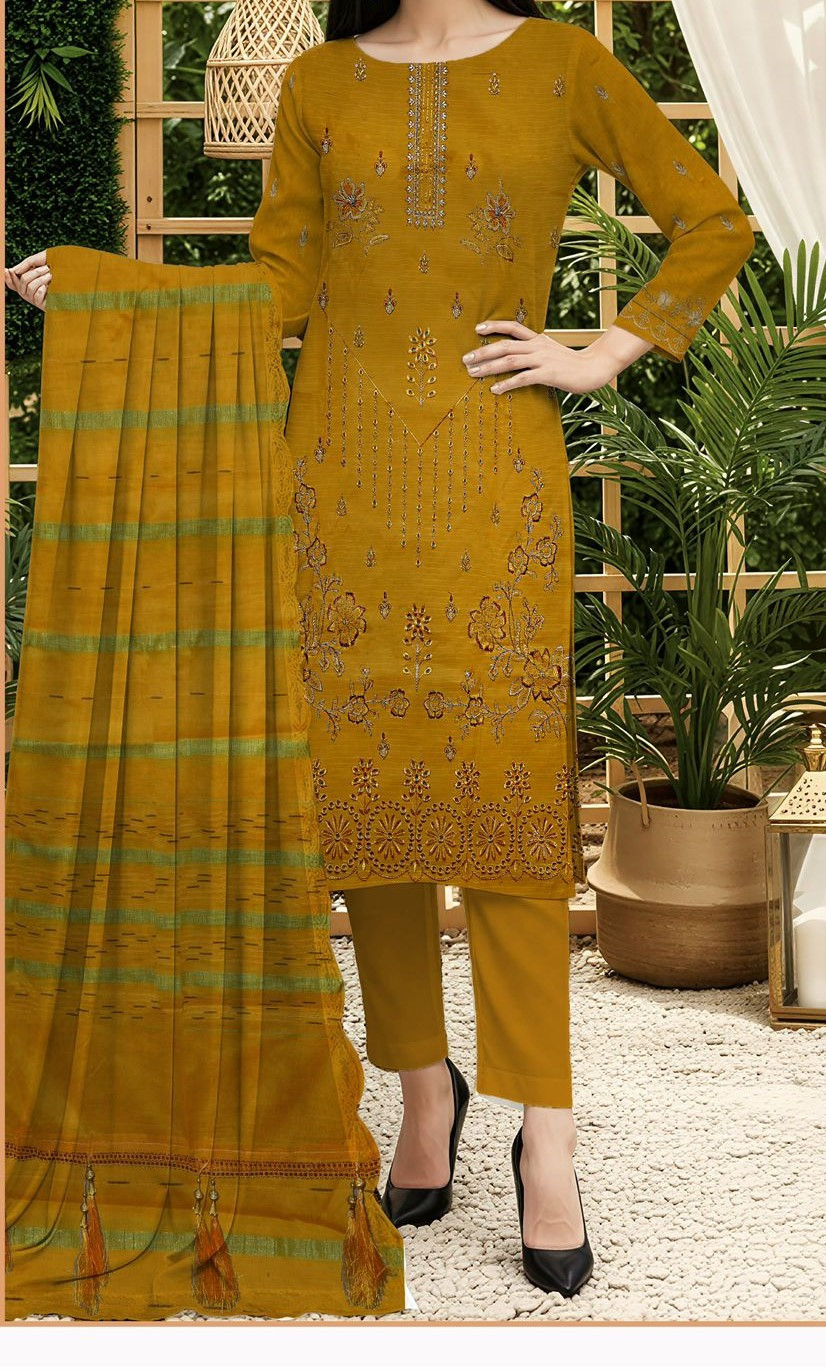 Hussan E Jana | RPL Luxury Lawn Bana Dora 3 Piece Suit