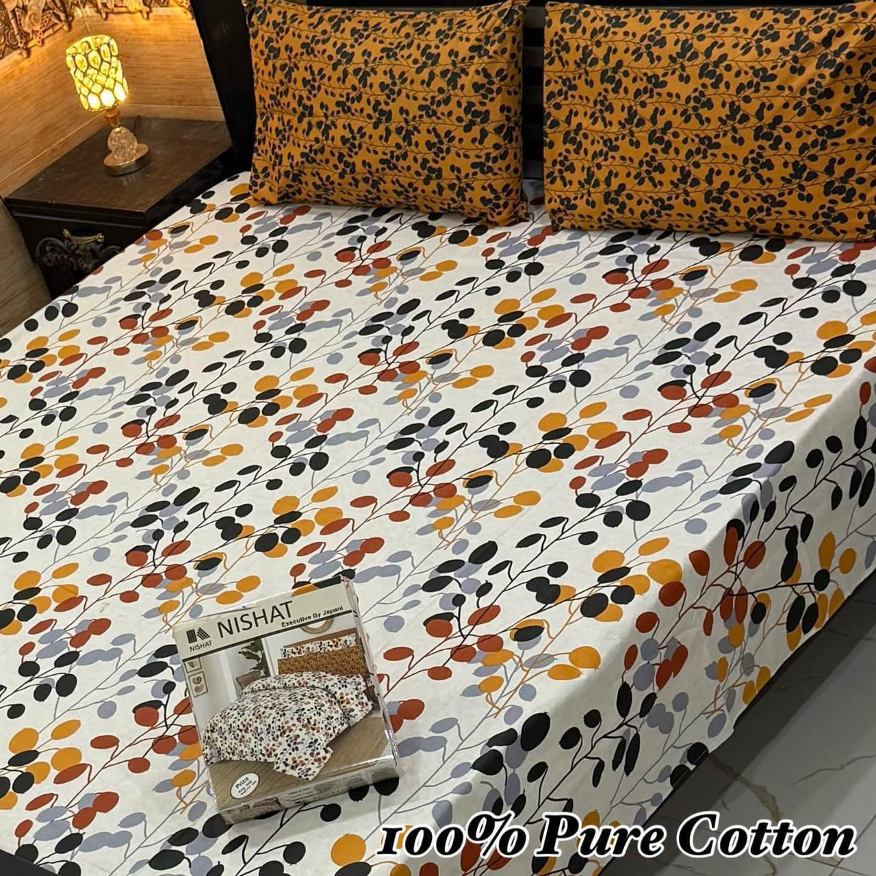 Premium Cotton Bedsheet Set (3PC)