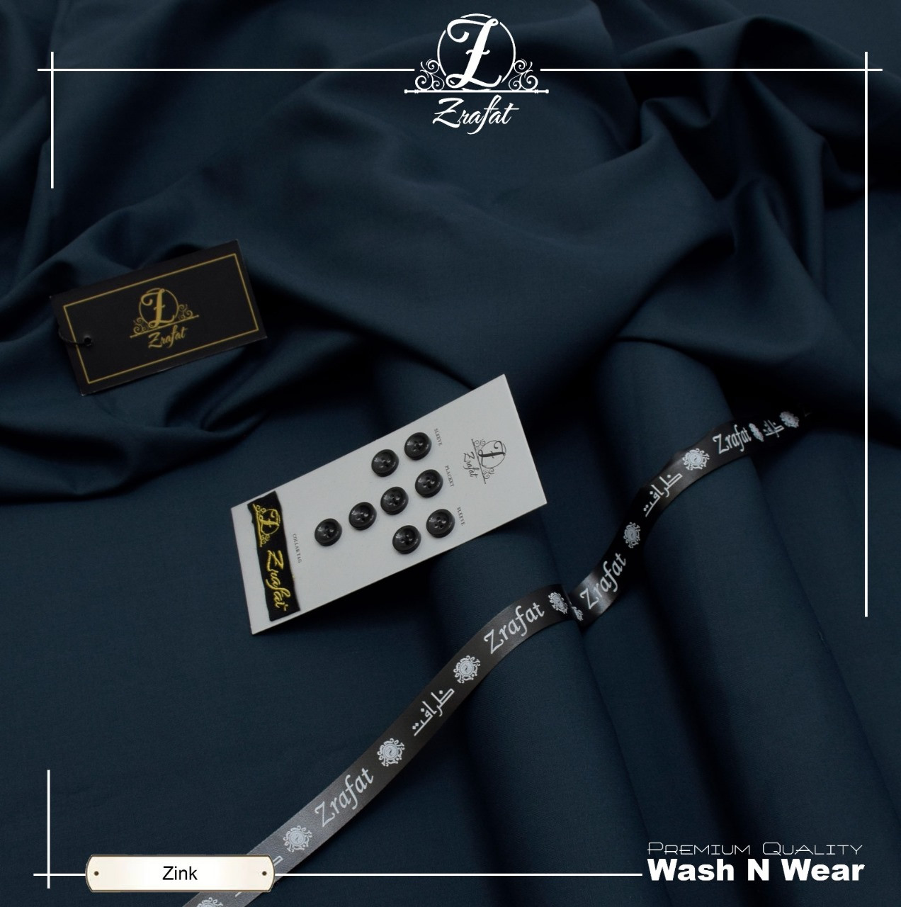 Zrafat Unstitched Wash & Wear Suit