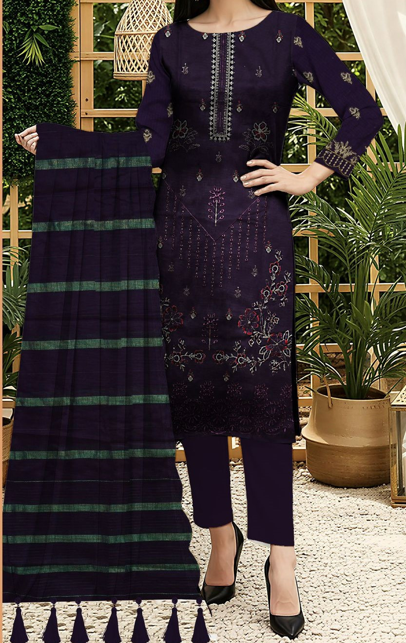 Hussan E Jana | RPL Luxury Lawn Bana Dora 3 Piece Suit