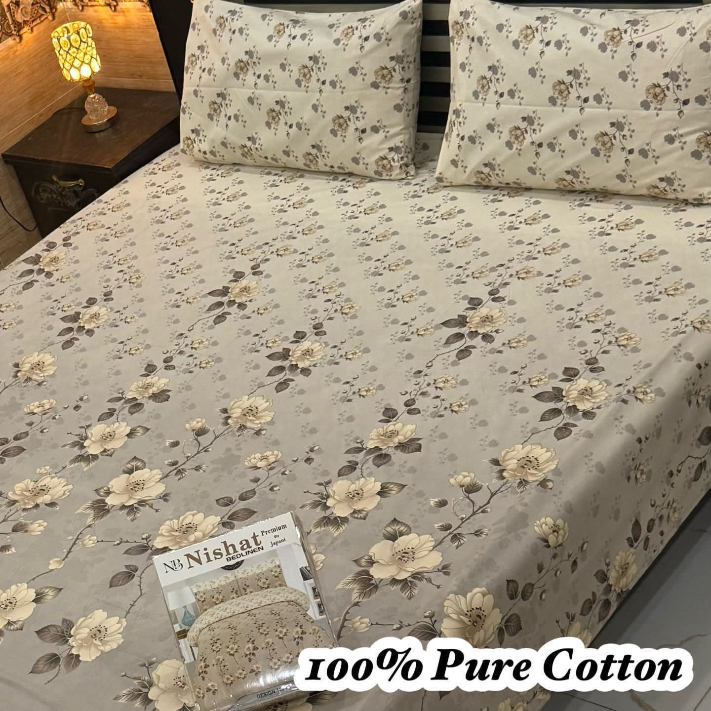 Premium Cotton Bedsheet Set (3PC)