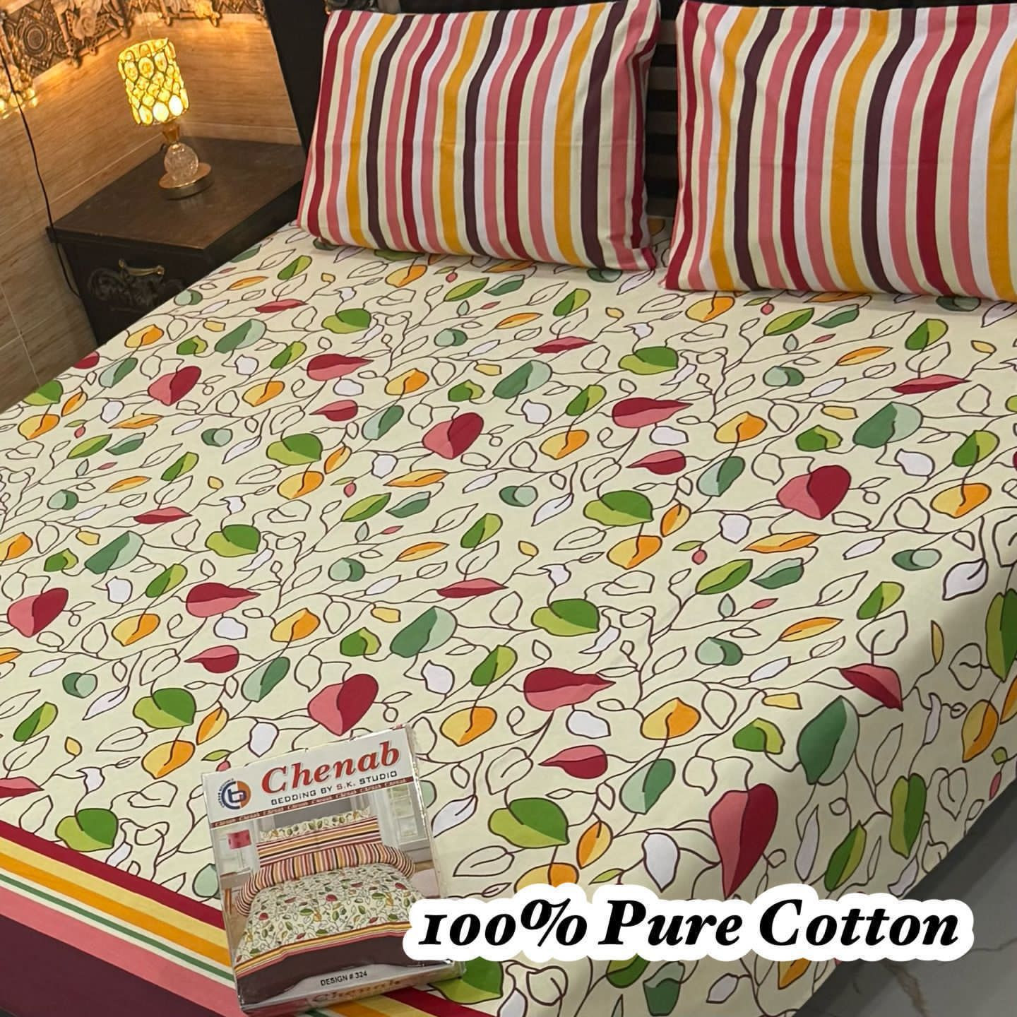 Premium Cotton Bedsheet Set (3PC)