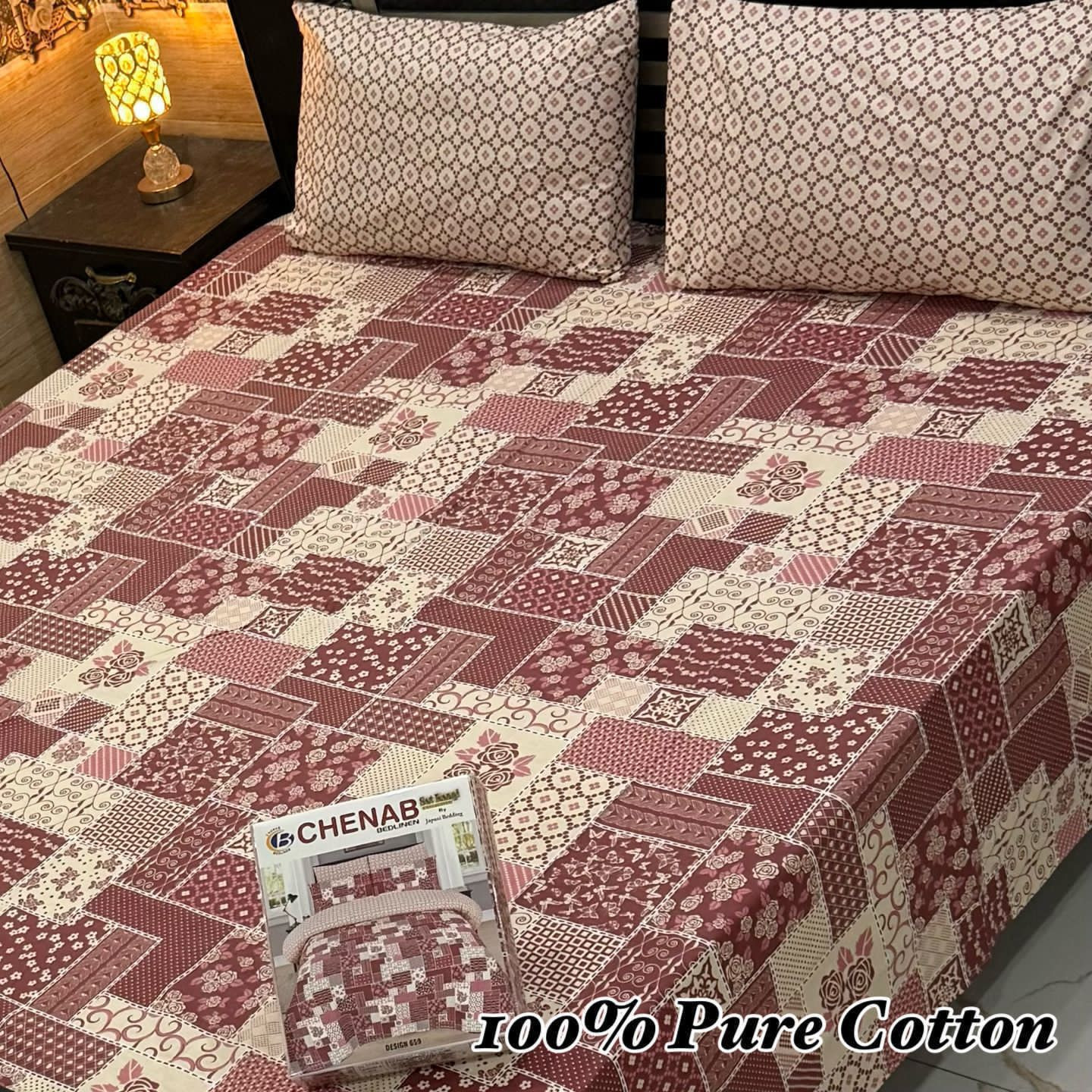 Premium Cotton Bedsheet Set (3PC)