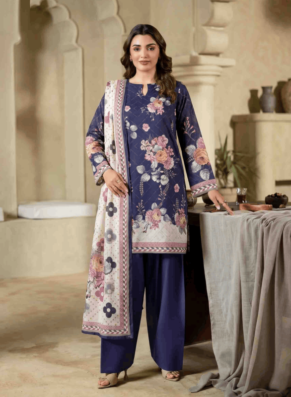 FANTAK ZIRWA VOL 318 DIGITAL PRINT PREMIUM LAWN BRANDED 3PCS UNSTITCHED SUIT