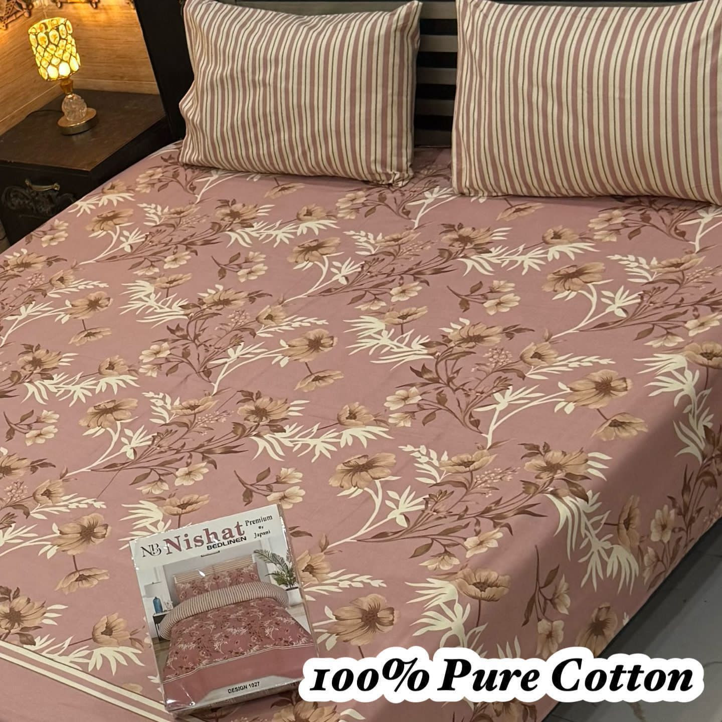 Premium Cotton Bedsheet Set (3PC)