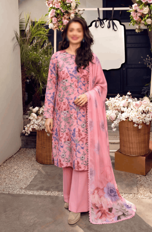 FANTAK ELEGANCE VOL 324 DIGITAL PRINT PREMIUM LAWN 3PCS BRANDED SUIT
