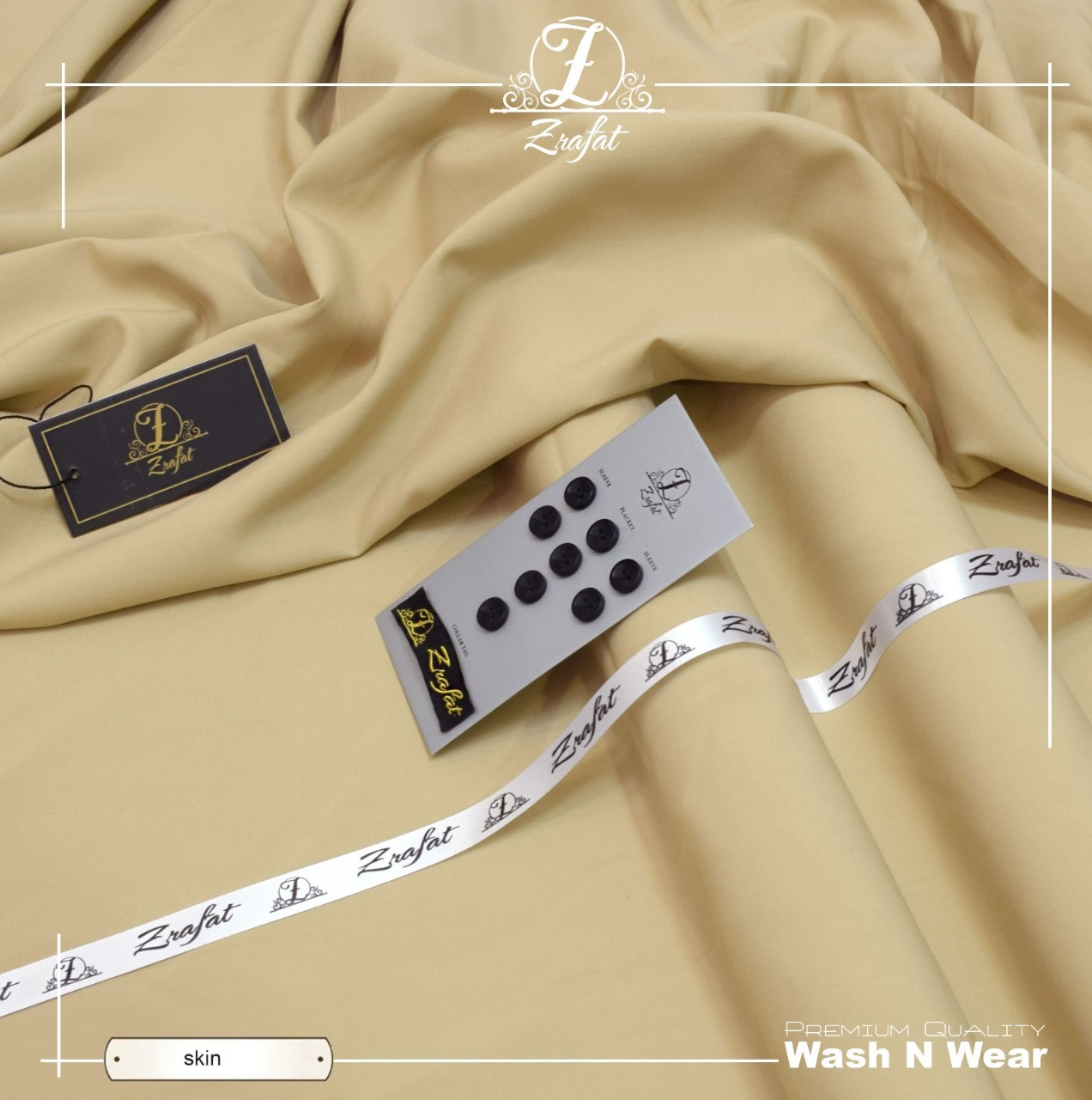 Zrafat Unstitched Wash & Wear Suit