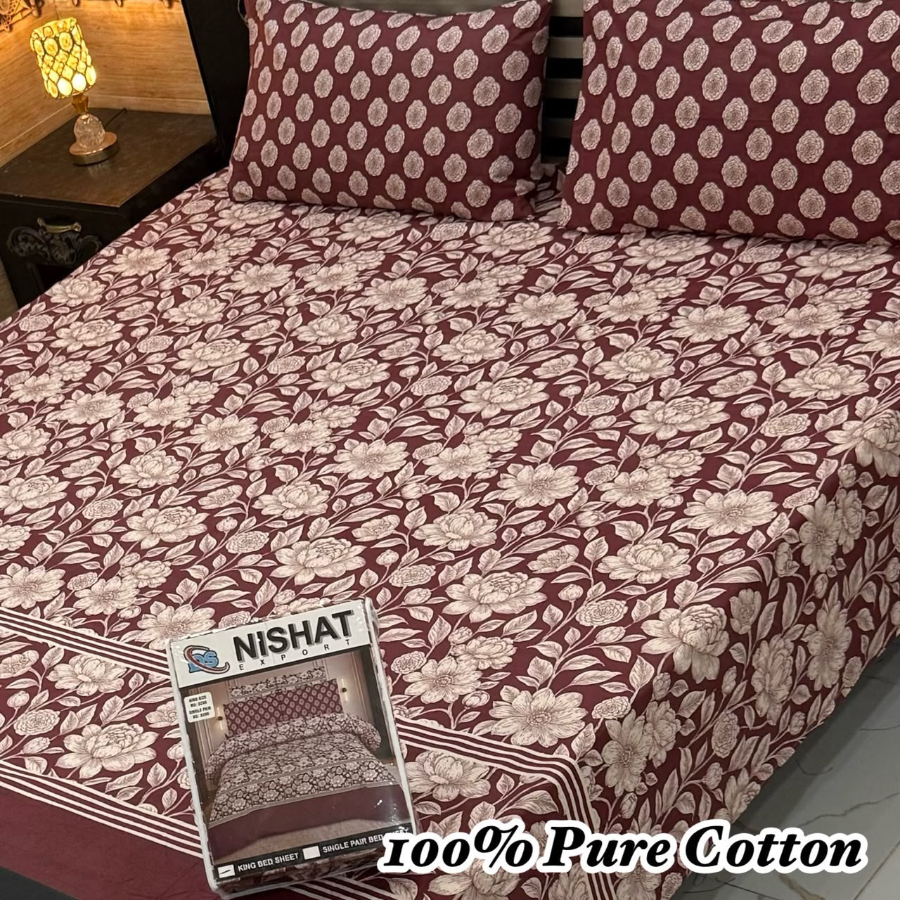 Premium Cotton Bedsheet Set (3PC)