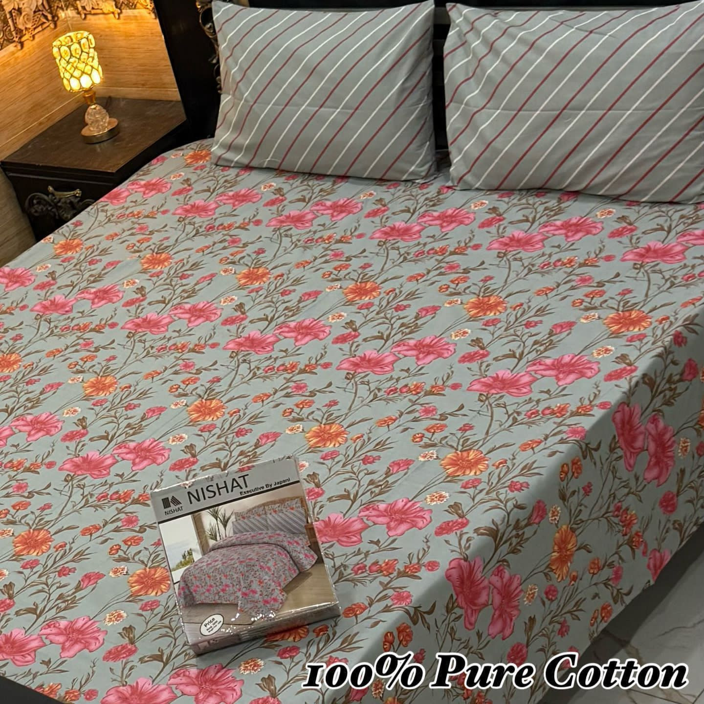 Premium Cotton Bedsheet Set (3PC)