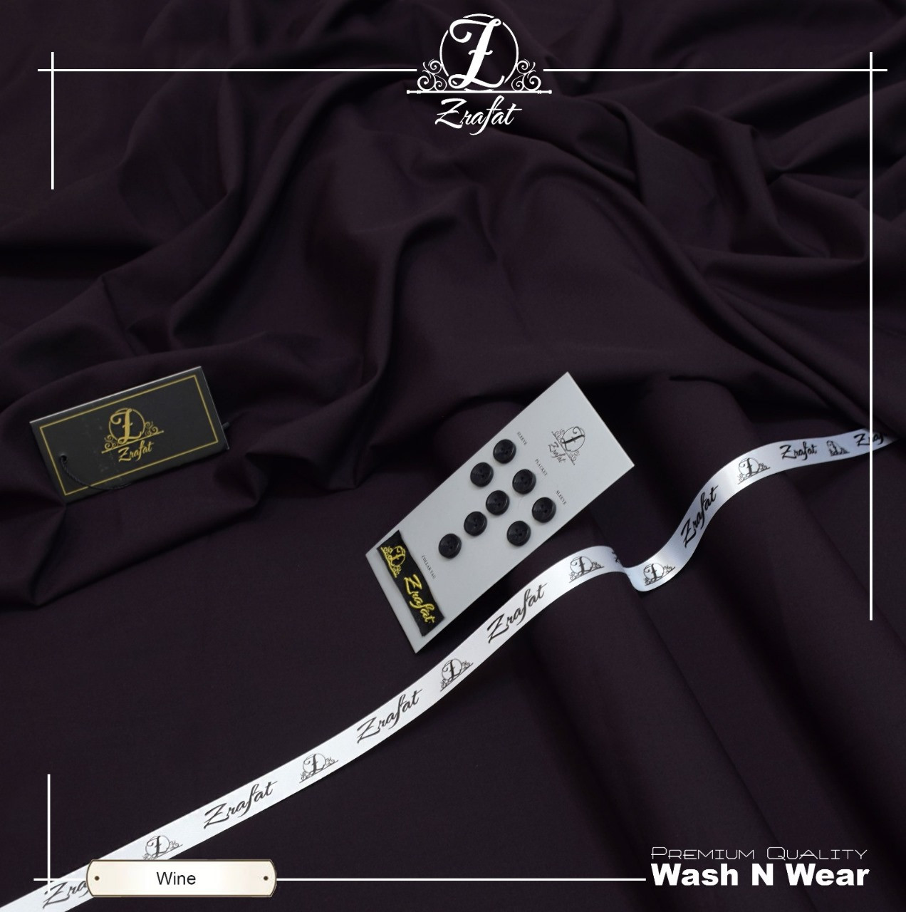 Zrafat Unstitched Wash & Wear Suit