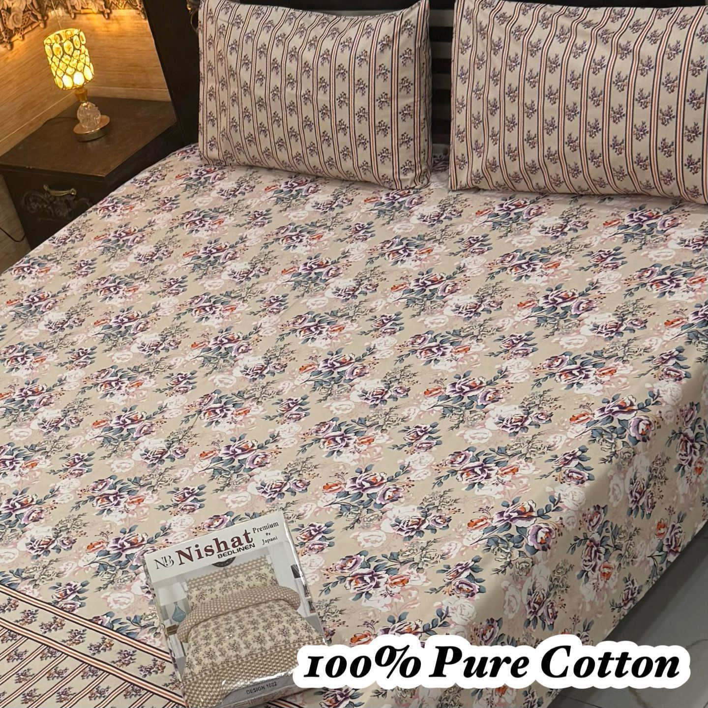 Premium Cotton Bedsheet Set (3PC)