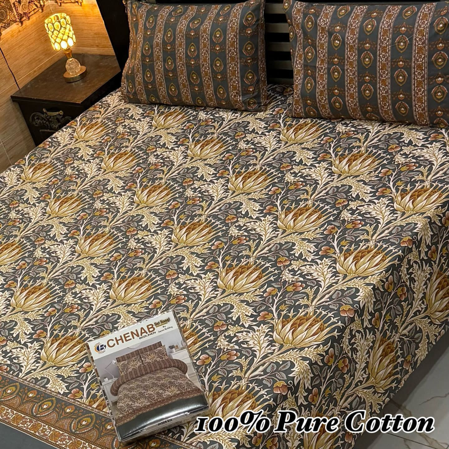 Premium Cotton Bedsheet Set (3PC)