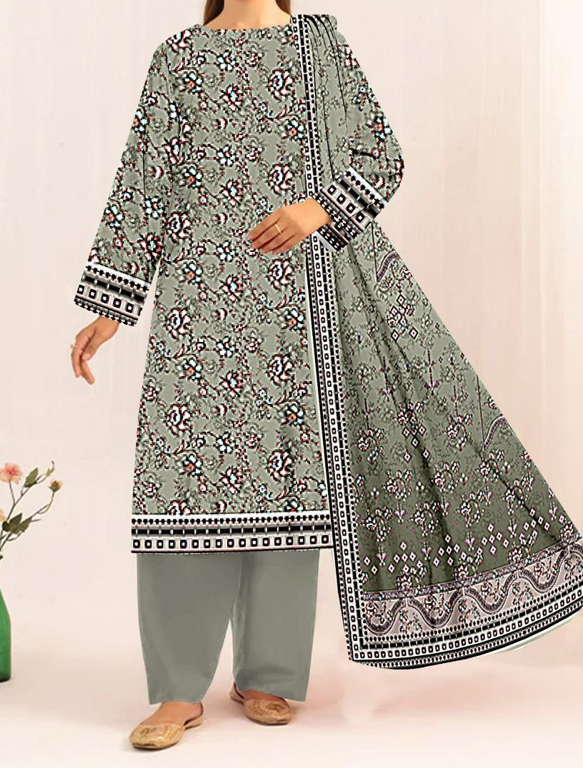 Digital Mother Tana Dora Printed Collection Lawn 3Pcs Suit