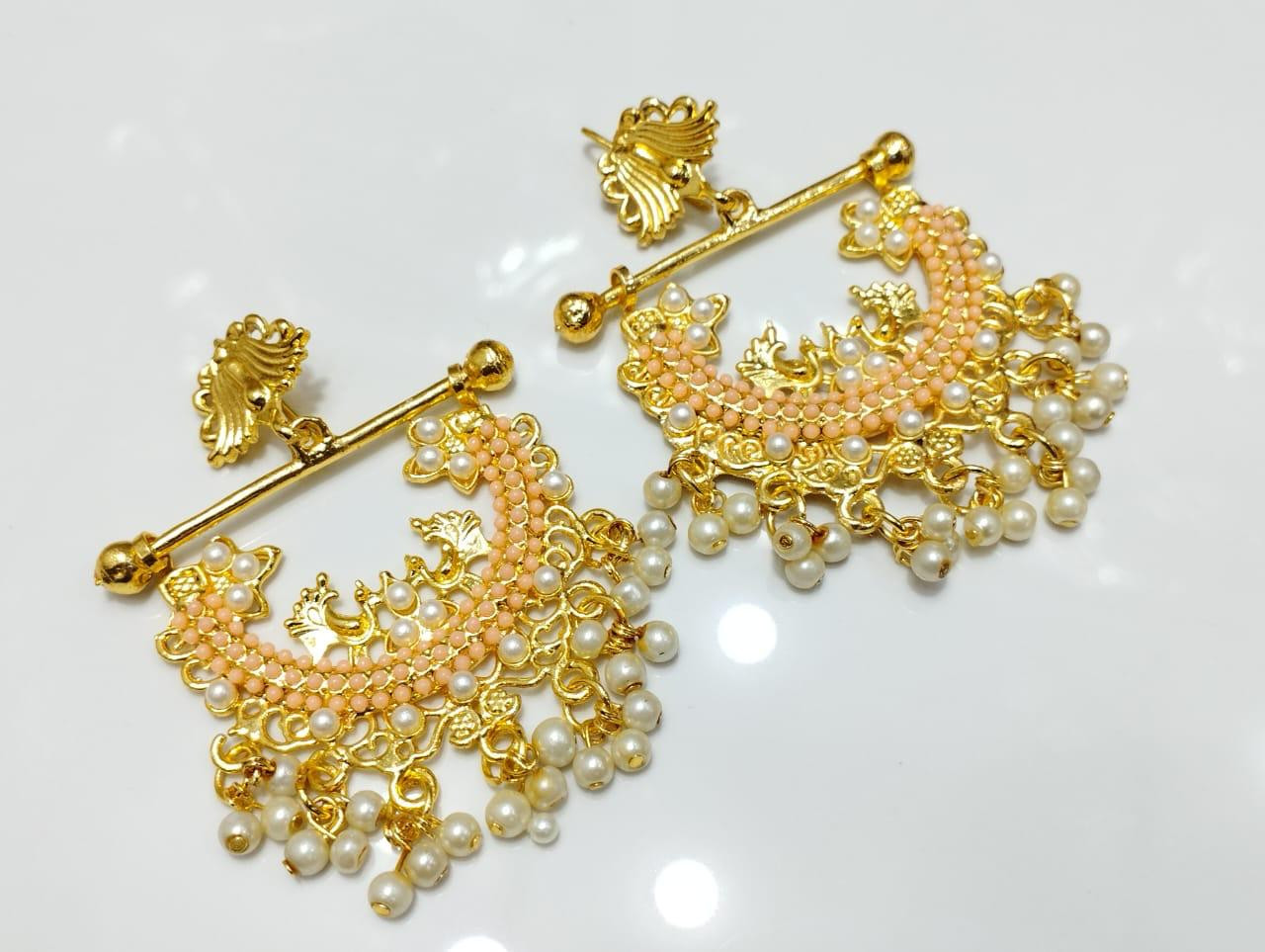 Indian Bali Style Earrings in 9 Rattan