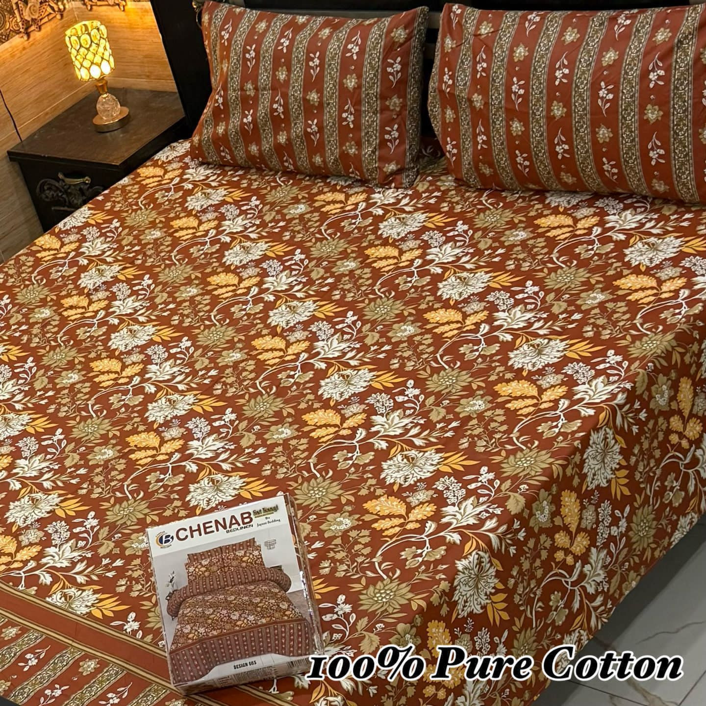 Premium Cotton Bedsheet Set (3PC)