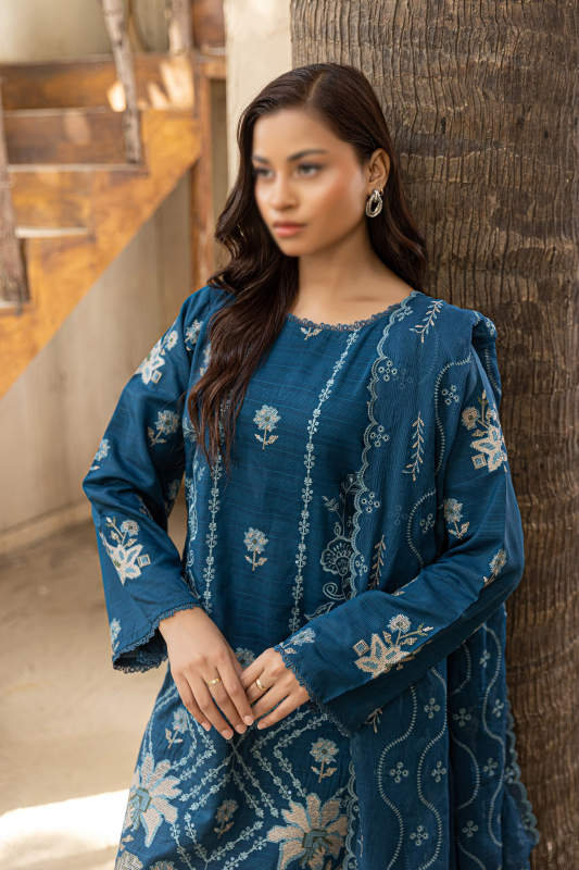 Fantak — AURA Vol.01 | 3 Piece Luxury Doriya Viscose Embroidered Suit