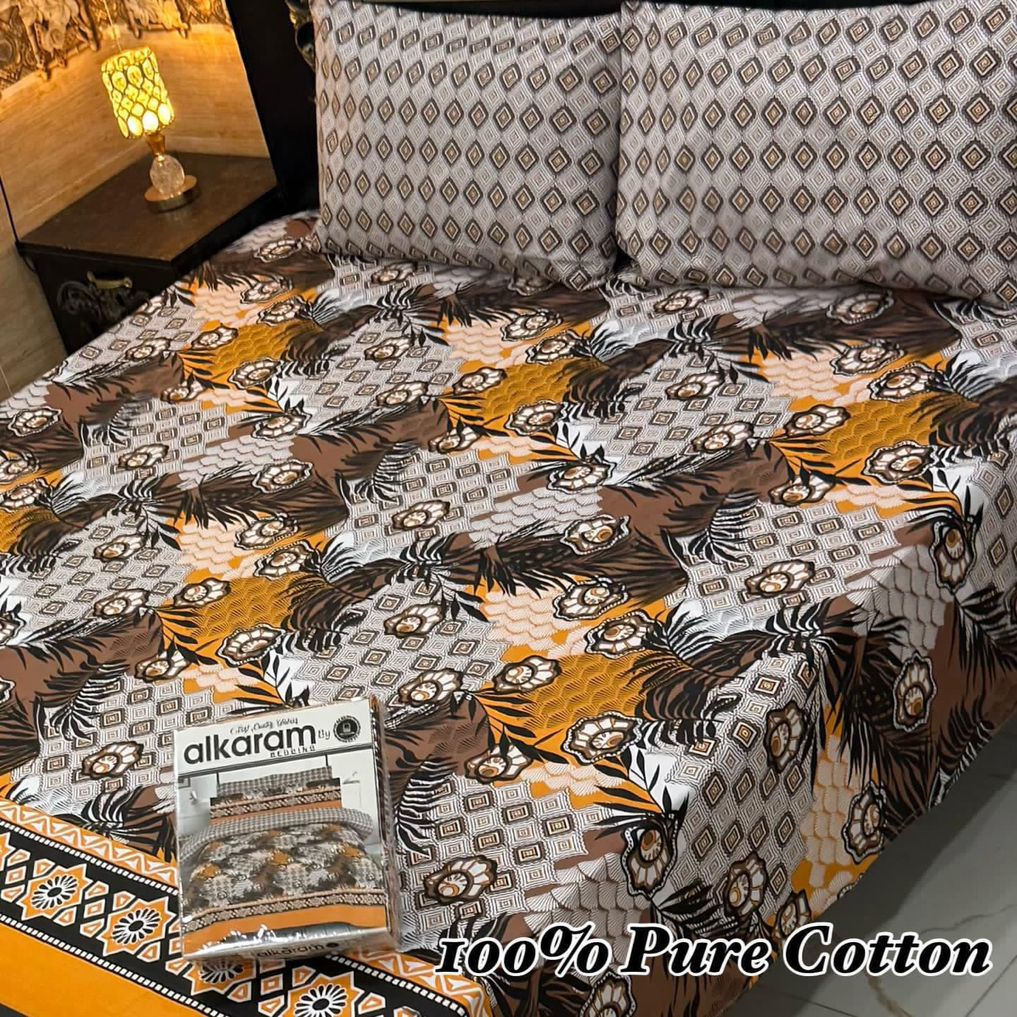 Premium Cotton Bedsheet Set (3PC)